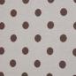 Preview: Jacquard-Jersey Ottoman Emily mit braunen Punkten auf Naturweiß